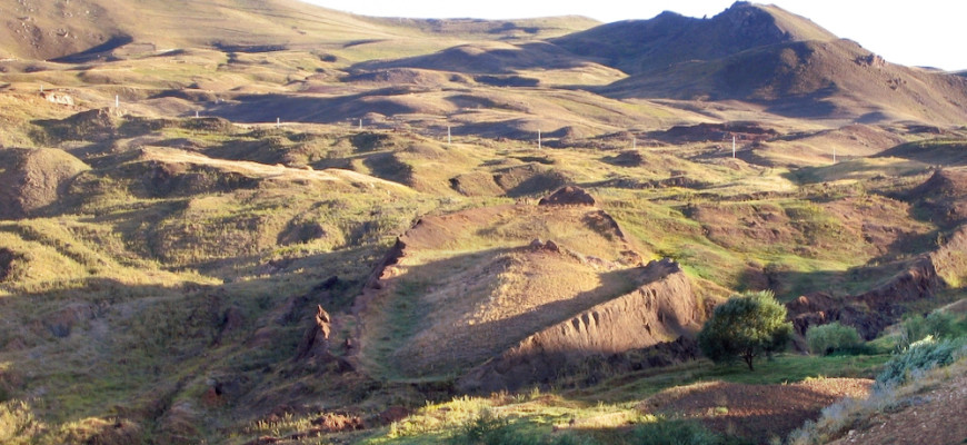 La struttura geologica ritenuta area in cui l'arca di Noè si arenò sul Monte Ararat, in Turchia
